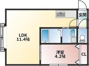 札幌市中央区南七条西アパート 間取り図画像