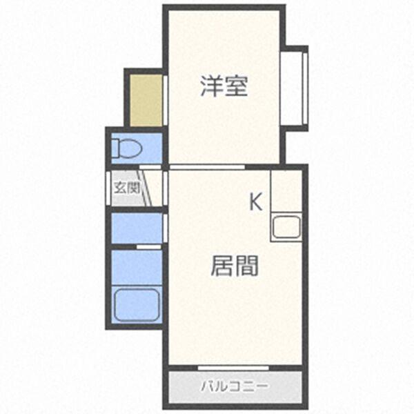 グランドール平岸512（201） 間取り図画像