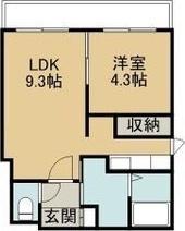 札幌市豊平区豊平五条マンション 間取り図画像