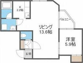 ibiza中島公園 間取り図画像