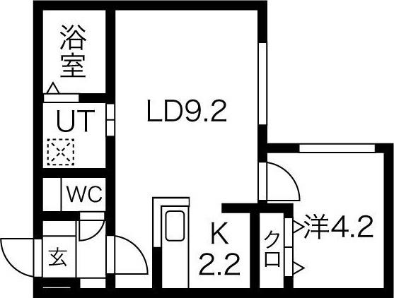 札幌市中央区南十三条西マンション 間取り図画像