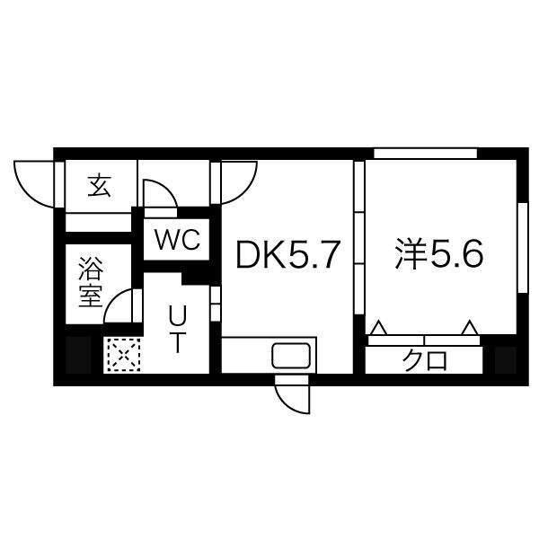 札幌市中央区南一条西マンション 間取り図画像