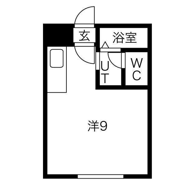 札幌市北区新琴似七条アパート 間取り図画像