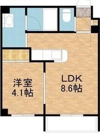 札幌市中央区南十三条西マンション 間取り図画像