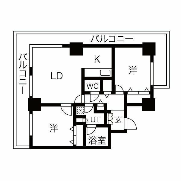 8・3スクエア ディーグラフォート札幌ステーションタワー 間取り図画像