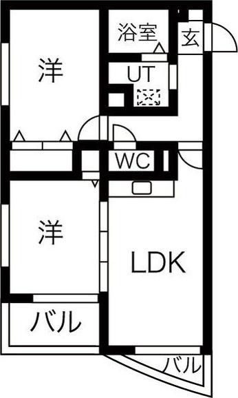ラークヒルズマンション 間取り図画像