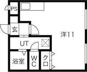 札幌市豊平区豊平八条マンション 間取り図画像