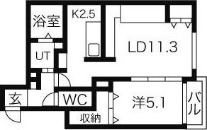 ピクシーガーデン資生館 間取り図画像