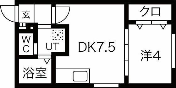 ラフィーネ南15条 間取り図画像