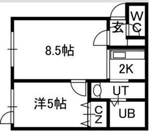 プラッツ南16条 間取り図画像