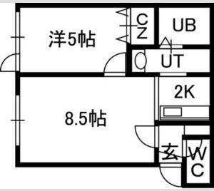 プラッツ南16条 間取り図画像