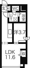 札幌市中央区南二条西マンション 間取り図画像