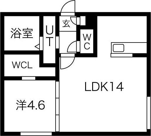 札幌市中央区南十五条西マンション 間取り図画像