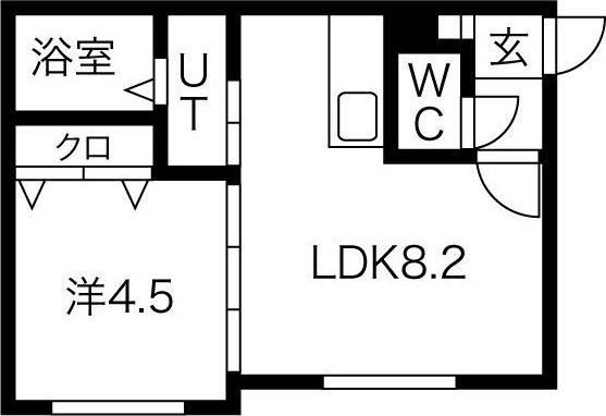 札幌市中央区南十条西マンション 間取り図画像