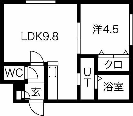 ING南8条 間取り図画像