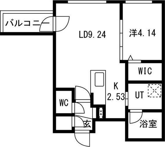 ciel幌平橋 間取り図画像