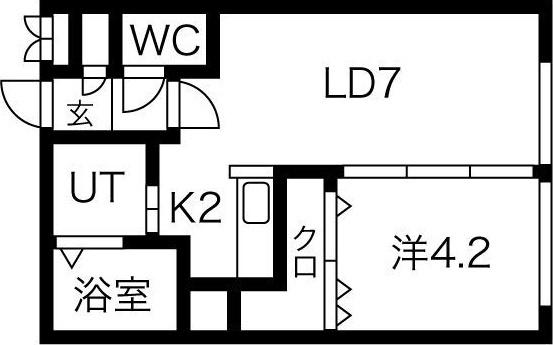 札幌市中央区南十条西マンション 間取り図画像
