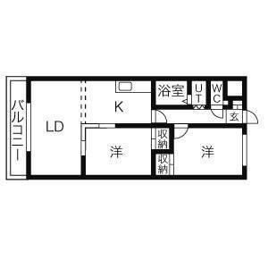 プラザくりの木 間取り図画像