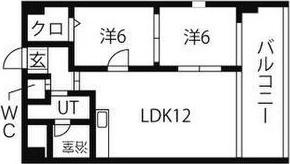札幌市中央区南八条西マンション 間取り図画像
