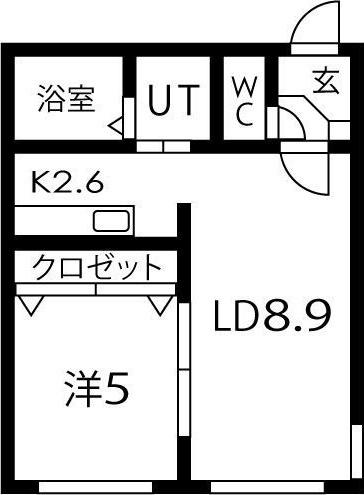 イーシティ山鼻 間取り図画像