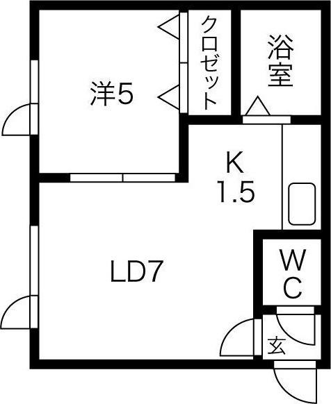 コアライズ弐番館 間取り図画像