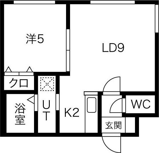 札幌市中央区北四条西マンション 間取り図画像