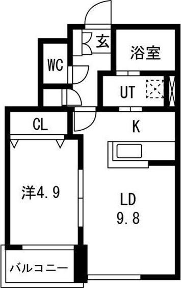 札幌市中央区南六条西マンション 間取り図画像