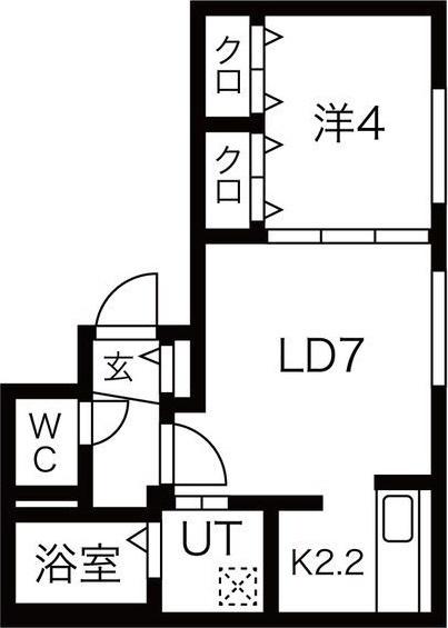札幌市中央区南十二条西マンション 間取り図画像