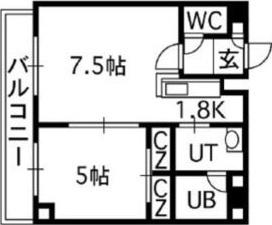 札幌市中央区南八条西マンション 間取り図画像