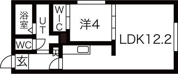 PARK LIFE中島公園 間取り図画像