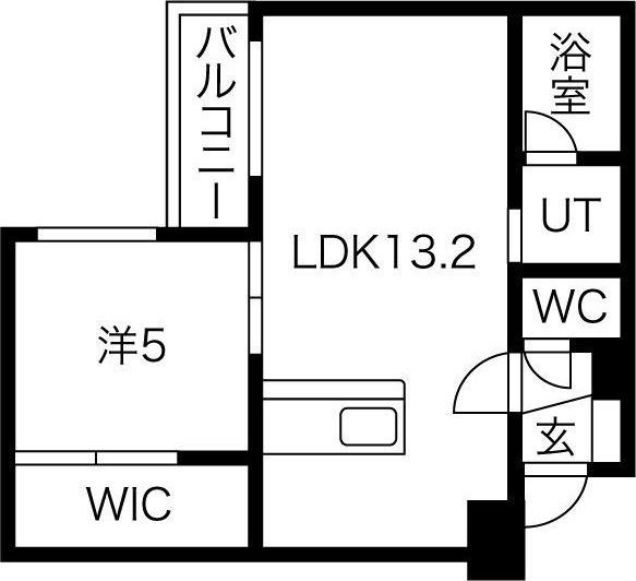 札幌市中央区南十二条西マンション 間取り図画像