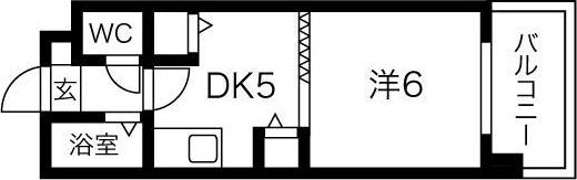 札幌市中央区北六条西マンション 間取り図画像