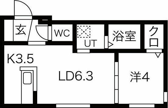 札幌市中央区南十条西マンション 間取り図画像