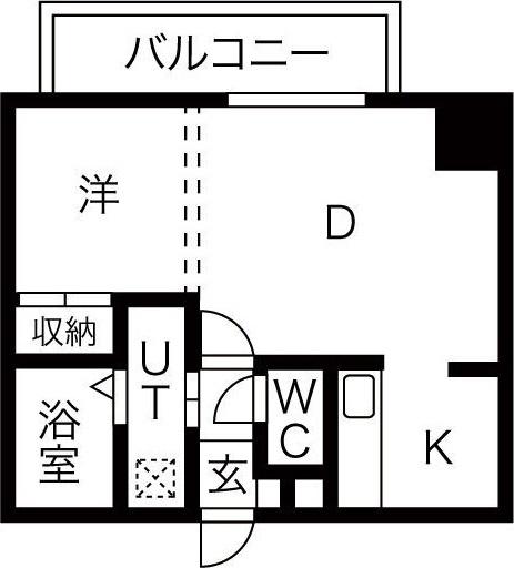 札幌市豊平区平岸五条マンション 間取り図画像