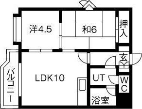 札幌市中央区南十三条西マンション 間取り図画像