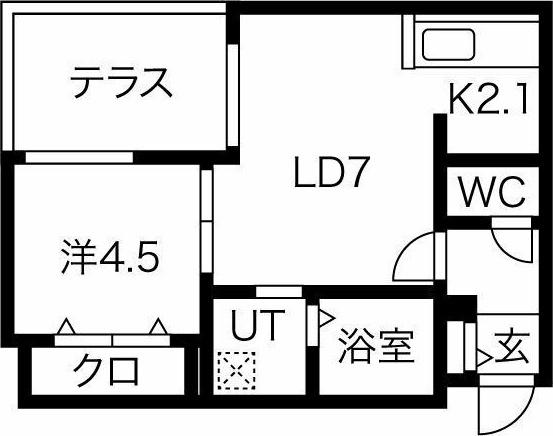 ブランシャールNOA中島公園 間取り図画像