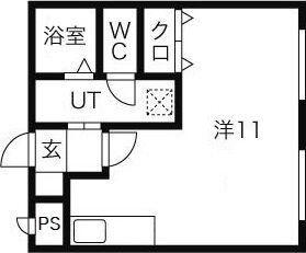 札幌市豊平区豊平八条マンション 間取り図画像