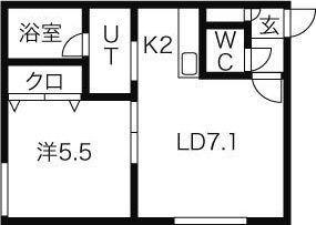 札幌市北区麻生町マンション 間取り図画像