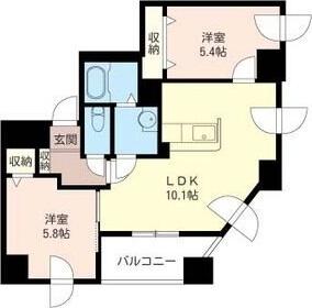Couleur Court Yamahana 間取り図画像