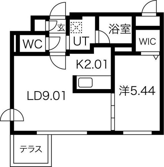 札幌市中央区南十条西マンション 間取り図画像