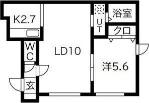 札幌市中央区南九条西マンション 間取り図画像