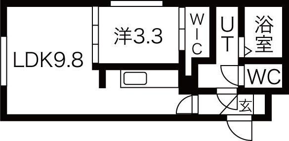 CENTRAL PARK南12条 間取り図画像