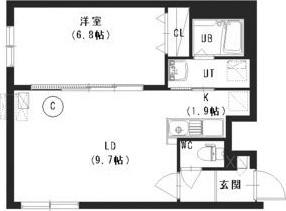 ブランブリエ中の島B棟 間取り図画像