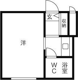札幌市中央区南四条西マンション 間取り図画像