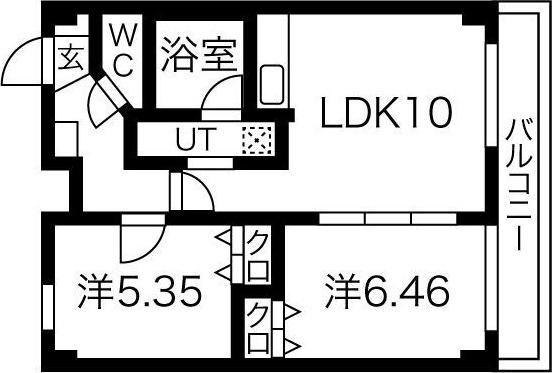 ミュゼ中の島 間取り図画像