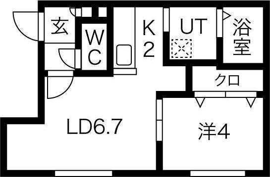 札幌市中央区南十条西マンション 間取り図画像
