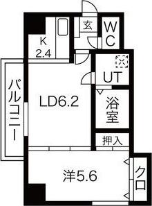 札幌市中央区南十七条西マンション 間取り図画像