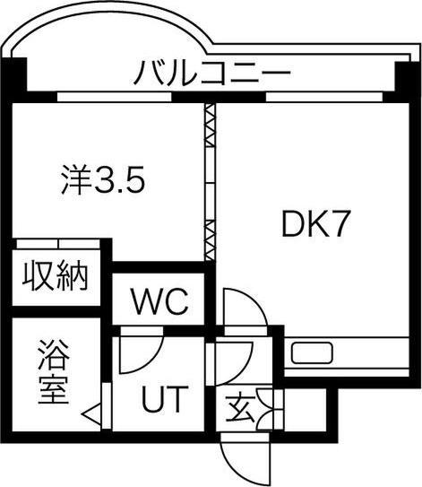 プレサント南9西12 間取り図画像