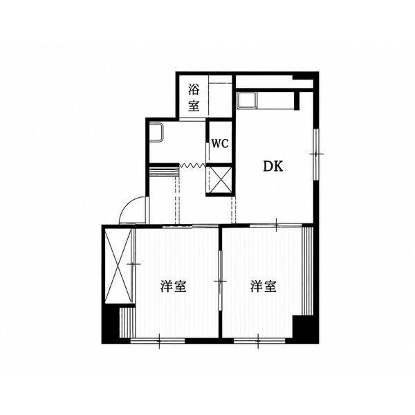 札幌市中央区南十一条西マンション 間取り図画像