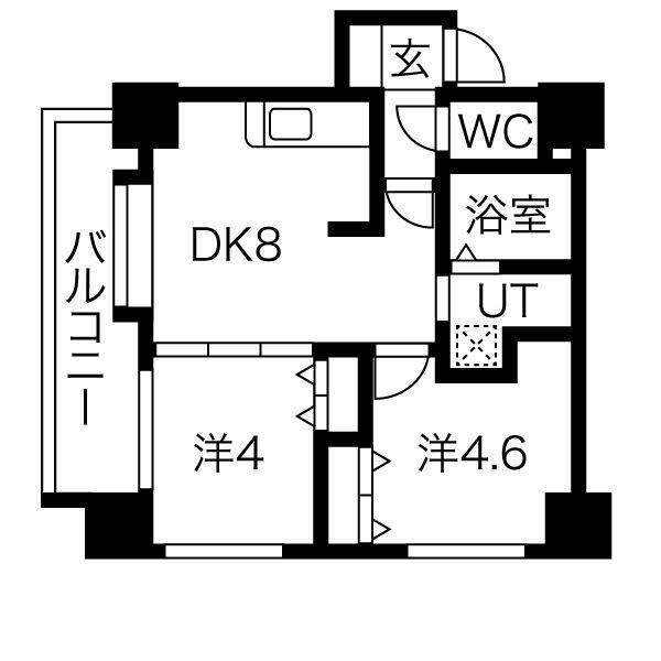 クラッセ琴似ステーション 間取り図画像